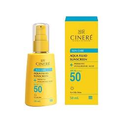 سینره ضد آفتاب فلوئید بی رنگ 50 میل spf50